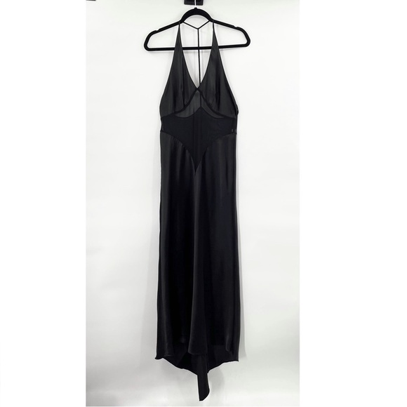 Frederick's of Hollywood Other - Fredericks of Hollywood Black Satin Maxi Nightgown with Rhinestone Back
